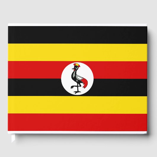 Ugandische Flagge (Uganda) Gästebuch (Vorderseite)