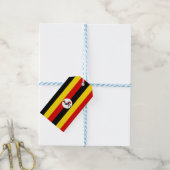Ugandische Flagge (Uganda) Geschenkanhänger (Mit Garn)