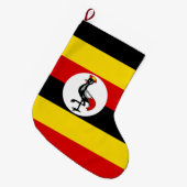 Ugandische Flagge (Uganda) Großer Weihnachtsstrumpf (Vorderansicht (hängend))