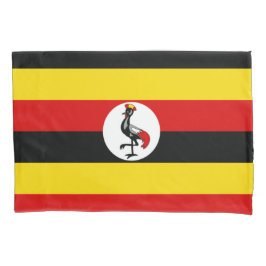 Ugandische Flagge (Uganda) Kissenbezug