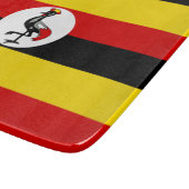 Ugandische Flagge (Uganda) Schneidebrett (Ecke)