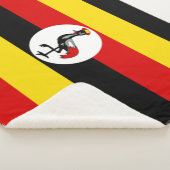 Ugandische Flagge (Uganda) Sherpadecke (3/4)