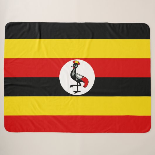 Ugandische Flagge (Uganda) Sherpadecke (Vorderseite (Horizontal))