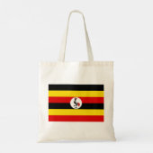 Ugandische Flagge (Uganda) Tragetasche (Rückseite)