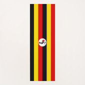 Ugandische Flagge (Uganda) Yogamatte (Vorderseite)