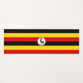 Ugandische Flagge (Uganda) Yogamatte (Vorderseite (Horizontal))
