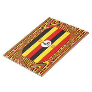 Ugandische Nationalflagge Notizblock