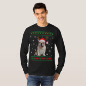 Ugater Sweater Christmas English Bulldog Dog Santa T-Shirt (Vorne ganz)