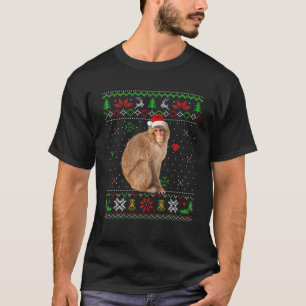 Ugg Christmas Pajama Sweater Affen Tiere Lover T-Shirt