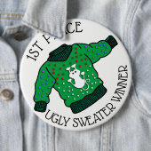 Ugg Christmas Sweater 1. Platz Gewinner Button (Beispiel)