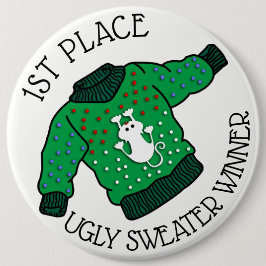 Ugg Christmas Sweater 1. Platz Gewinner Button