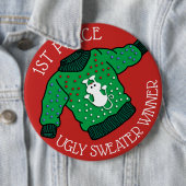 Ugg Christmas Sweater 1. Platz Gewinner Button (Beispiel)