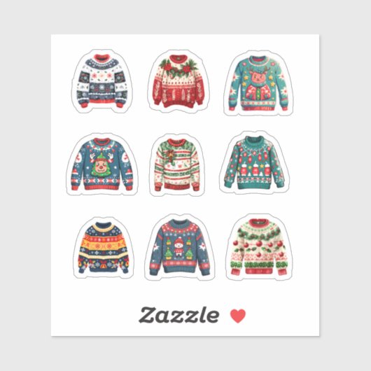 Ugg Christmas Sweater Aufkleber (Blatt)