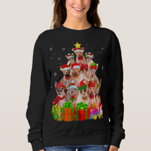 Ugg Christmas Sweater Cat Tree Funny Sphynx Cat X Sweatshirt