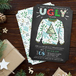 Ugg Christmas Sweater Chalkboard Holiday Party Einladung<br><div class="desc">Feiern Sie die Weihnachtsfeiertage mit diesen angesagten,  hässlichen Feierlichkeiten im Pullover. Das Design ist leicht mit Ihrer eigenen Formulierung zu personalisieren und Ihre Gäste werden begeistert sein,  wenn sie diese fabelhaften Einladungen erhalten.</div>