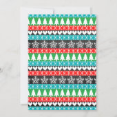 Ugg Christmas Sweater Chalkboard Holiday Party Einladung (Rückseite)