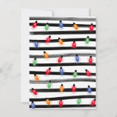 Ugg Christmas Sweater Clothesline Party Einladung (Rückseite)