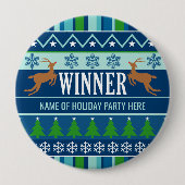 Ugg Christmas Sweater Contest Gewinner erster Plat Button (Vorderseite)
