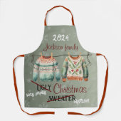 Ugg Christmas Sweater Custom Schürze (Vorderseite)