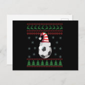 Ugg Christmas Sweater Fußball Sport Liebhaber Gesc Postkarte (Vorne/Hinten)