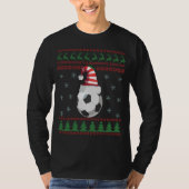 Ugg Christmas Sweater Fußball Sport Liebhaber Gesc T-Shirt (Vorderseite)