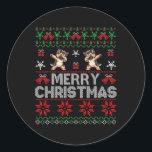 Ugg Christmas Sweater German Shepherd Xmas Dog Fa Runder Aufkleber<br><div class="desc">Weihnachten Sweater Deutscher Schäferhund Xmas Hunde Familie Männer</div>