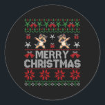 Ugg Christmas Sweater German Shepherd Xmas Dog Fa Runder Aufkleber<br><div class="desc">Weihnachten Sweater Deutscher Schäferhund Xmas Hunde Familie Männer</div>