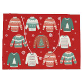 Ugg Christmas Sweater Holiday Geschenktasche Große Geschenktüte (Rückseite)