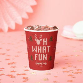 Ugg Christmas Sweater Holiday Party Paper Cups Pappbecher