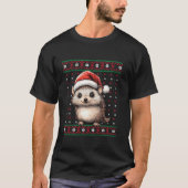 Ugg Christmas Sweater Igel Lover Weihnachtsmannmüt T-Shirt (Vorderseite)