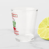 Ugg Christmas Sweater Nordic Red Green Strick Name Schnapsglas (Rechts)