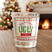 Ugg Christmas Sweater Nordic Red Green Strick Name Schnapsglas