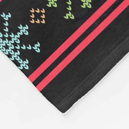 Ugg Christmas Sweater Nordic Strick Fun Chalkboard Fleecedecke (Ecke)