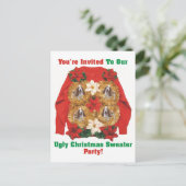 Ugg Christmas Sweater Party Einladung (Stehend Vorderseite)