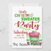 Ugg Christmas Sweater Party Einladung (Vorderseite)