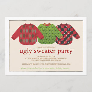 Ugg Christmas Sweater Party Einladung