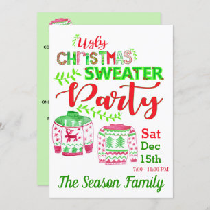 Ugg Christmas Sweater Party Einladung