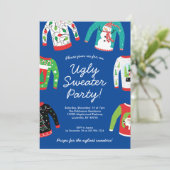 Ugg Christmas Sweater Party Einladung (Stehend Vorderseite)
