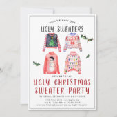 Ugg Christmas Sweater Party Einladung (Vorderseite)