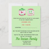 Ugg Christmas Sweater Party Einladung (Rückseite)