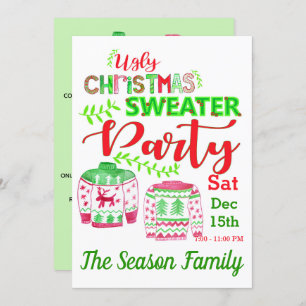 Ugg Christmas Sweater Party Einladung