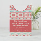Ugg Christmas Sweater Party Einladung (Stehend Vorderseite)