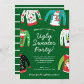 Ugg Christmas Sweater Party Einladung (Vorne/Hinten)