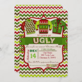 Ugg Christmas Sweater Party Einladung (Vorne/Hinten)