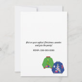 Ugg Christmas Sweater Party Einladung (Rückseite)