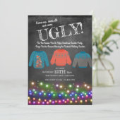 Ugg Christmas Sweater Party Einladung (Stehend Vorderseite)