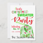 Ugg Christmas Sweater Party Einladung (Vorderseite)