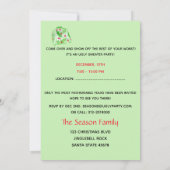 Ugg Christmas Sweater Party Einladung (Rückseite)