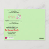 Ugg Christmas Sweater Party Einladung Postkarte (Rückseite)