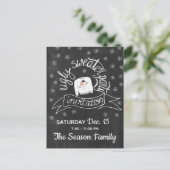 Ugg Christmas Sweater Party Einladung Postkarte (Stehend Vorderseite)